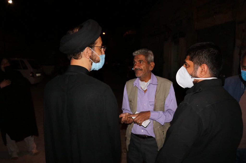 بازدید حجت الاسلام انجوی نژاد از محله سنگ سیاه شیراز