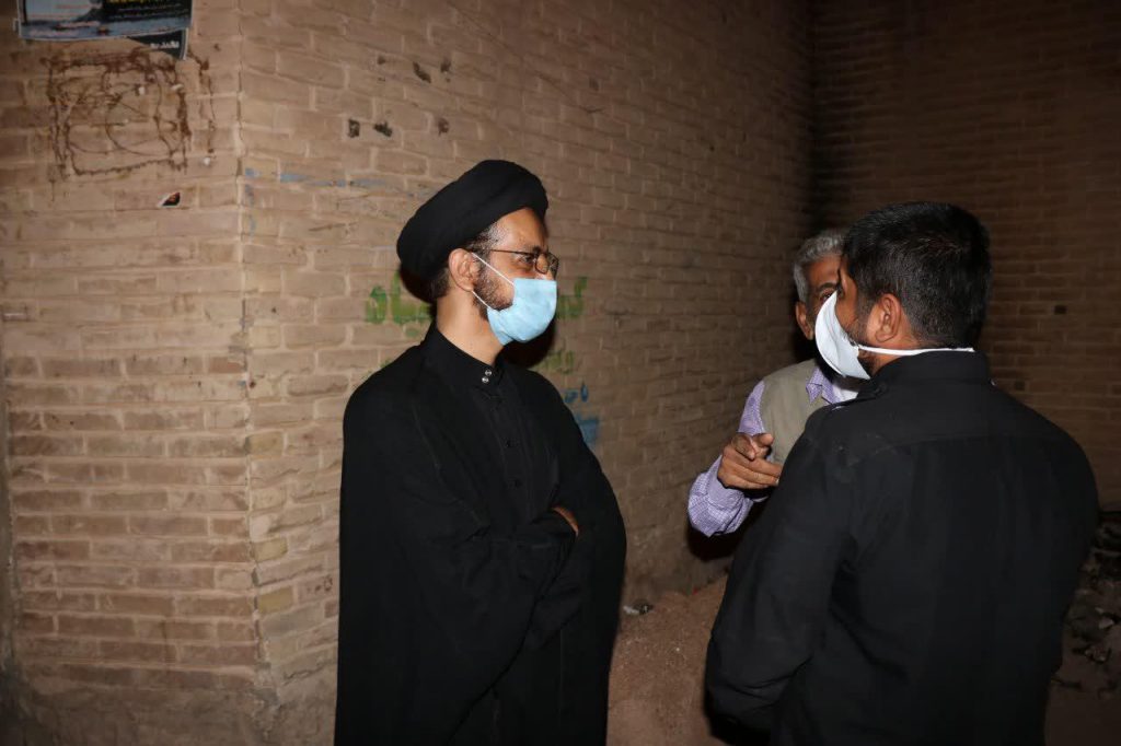 بازدید حجت الاسلام انجوی نژاد از محله سنگ سیاه شیراز