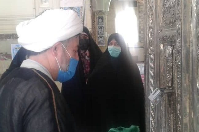 مراسم غبار روبی حرم امام زاده حسین (ع )