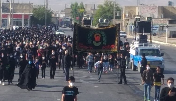 پیاده روی اربعین حسینی در شهرستان خرامه