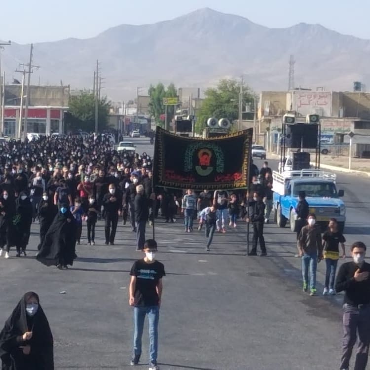 پیاده روی اربعین حسینی در شهرستان خرامه